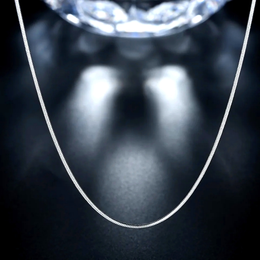 18" Sterling Silver Snake Chain - Picture 4 of 4